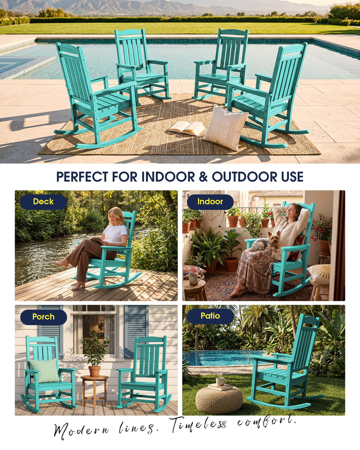 Oversized Outdoor Rocking Chair M14892