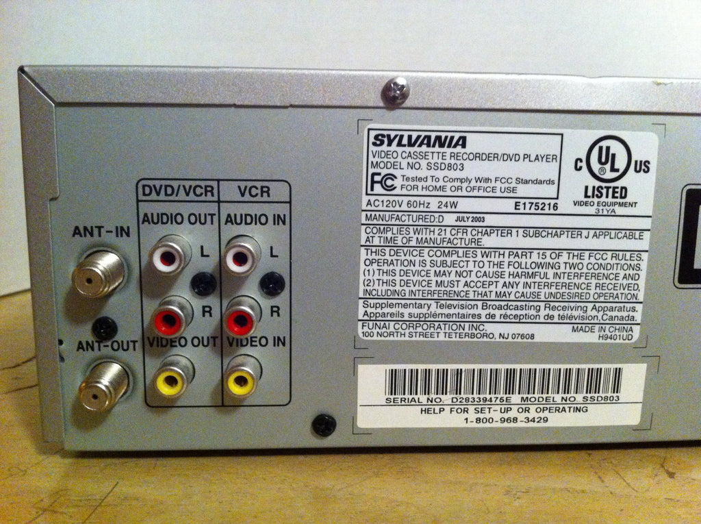Video Cassette Recorder DVD Player Y369